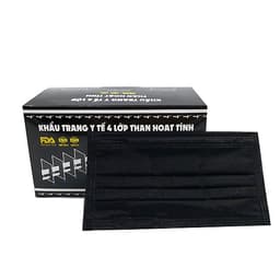Khẩu trang y tế 4 lớp Hynam - Than hoạt tính - (50 cái/ hộp)