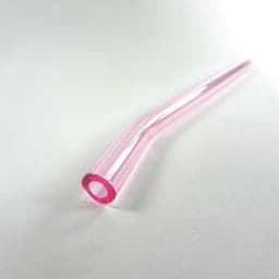 Ống Hút Thủy Tinh Lẻ Thẳng/Cong - Nhiều Màu - 20cm x 0.8cm
