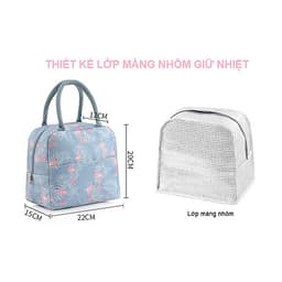Bộ Hộp Cơm Thủy Tinh Giữ Nhiệt  Văn Phòng Cao Cấp - Kèm Túi Xách và Hộp Đựng Đũa Thìa Home Basics