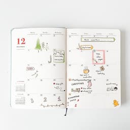 Sổ tay Planner 2021 Crabit Notebuck - Sổ Kế hoạch 2021 Bìa cứng - Lịch năm, tháng, tuần, trang dot, bản đồ Việt Nam