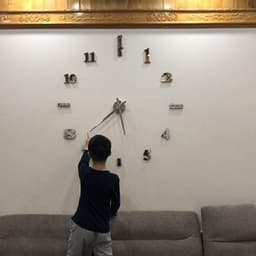 Đồng Hồ Treo Tường Dán Tường 3D Chính Hãng Shouse loại lớn bằng Xốp và Meka cao cấp trang trí nghệ thuật đẹp  treo phòng khách, phòng ngủ