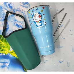 BÌNH GIỮ NHIỆT THÁI LAN 900ml (ĐÚNG MẪU)+ Túi đựng + 2 ống hút + cọ vệ sinh ống hút -AMZO