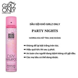 DẦU GỘI KHÔ GIRLZ ONLY 200ML, BỒNG BỀNH CHO TÓC BẾT, CÓ HƯƠNG THƠM, 5 PHÂN LOẠI, HÀNG CHÍNH HÃNG