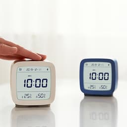 Đồng hồ báo thức thông minh Xiaomi Qingping BT Alarm Clock Temperature Humidity Monitoring Night Light 3 in 1 Multifunctional Clock Work With Mijia