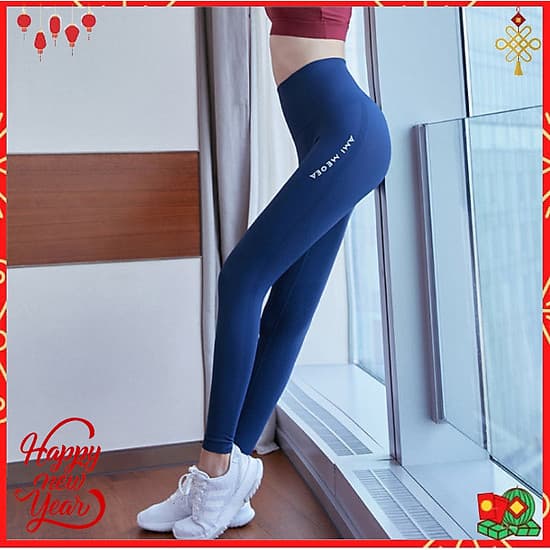 Quần legging nữ CLEACCO  tập gym, quần yoga chất vải Dệt thoáng mát , co giãn 4 chiều 