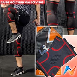 Băng Bảo Vệ Đầu Gối Bó Cơ VN09, Băng Gối Thể Thao Cao Cấp VNS ( 1 Cặp )