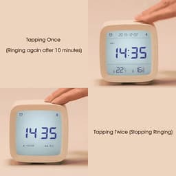 Đồng hồ báo thức thông minh Xiaomi Qingping BT Alarm Clock Temperature Humidity Monitoring Night Light 3 in 1 Multifunctional Clock Work With Mijia