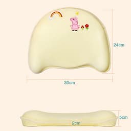 Gối cao su non cho bé cao cấp. Gối chống bẹp đầu, méo đầu, móp đầu cho em bé và trẻ sơ sinh Babyupp. Tặng kèm cẩm nang chăm sóc bé