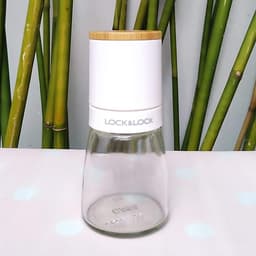Lọ xay tiêu cầm tay Lock&Lock CKO115 140ml  -  Hàng chính hãng - Lọ bằng thủy tinh, lưỡi dao bằng sứ xay nhuyễn tốt, nắp bằng gỗ sồi, tiện dụng, dễ sử dụng