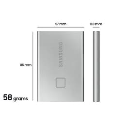 Ổ Cứng Di Động Samsung Portable SSD T7 Touch 500GB MU-PC500 - Hàng Chính Hãng