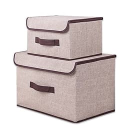 2 Hộp Vải Đựng Đồ Cá Nhân, Đựng Quần áo, Vớ, Đồ Lót, Đồ Chơi Size L,M