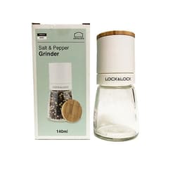 Lọ xay tiêu cầm tay Lock&Lock CKO115 140ml  -  Hàng chính hãng - Lọ bằng thủy tinh, lưỡi dao bằng sứ xay nhuyễn tốt, nắp bằng gỗ sồi, tiện dụng, dễ sử dụng