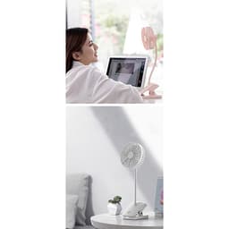 Quạt Mini Tích Điện Kẹp Gấp Di Động Điều Chỉnh Góc Gió Linh Hoạt GF-28
