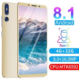 Fun 5.72 inch Large Screen Smartphone P20plus 4G+32G Face ID Android Cellphone