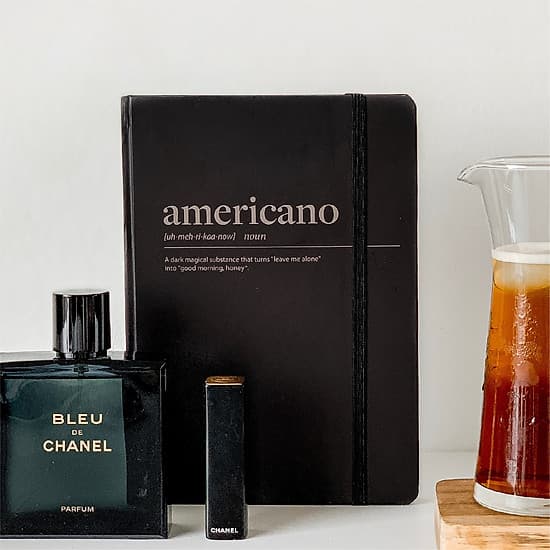 Sổ tay Crabit Notebuck Coffeeine - Espresso ruột  Dotgrid 180 trang (14.5 x 20.8 cm) 