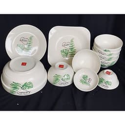 Bộ đồ ăn gốm sứ cao cấp 11 món :bát, đĩa, tô, chén  gốm sứ  