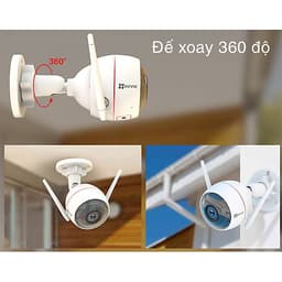 Camera Wifi Ngoài Trời Ezviz C3W 2MP 1080p (CS-Cv310) Color Night Vision - Phiên Bản Mới Hình Ảnh Có Màu Ban Đêm - Hàng Chính Hãng
