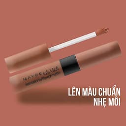 Son kem lì nhẹ môi Maybelline New York phiên bản tông đất giới hạn Sensational Liquid Matte 7ml