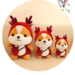 Thú Bông Chó Shiba Hóa Trang Cosplay Ngộ Nghĩnh 25cm Quà Tặng Siêu Dễ Thương