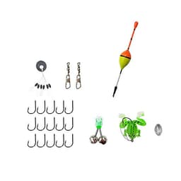 Bộ cần câu rút cacbon + máy câu cá + dây + bộ phao lưỡi và set phụ kiện