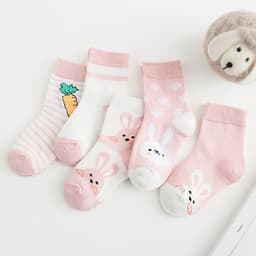 Set 5 đôi tất vớ trẻ em (size cho bé từ 0-6 tuổi)