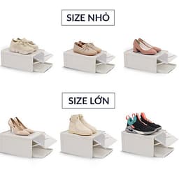 Hộp đựng giày KYS Plus nhựa cứng có ngăn kéo 