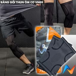 Băng Bảo Vệ Đầu Gối Bó Cơ VN09, Băng Gối Thể Thao Cao Cấp VNS ( 1 Cặp )