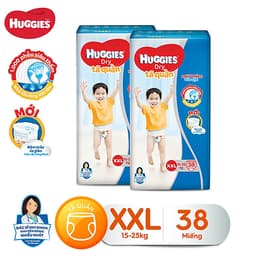 Combo 2 Tã quần HUGGIES DRY BIG JUMBO M54 - L48 - XL42 - XXL38