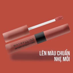 Son kem lì nhẹ môi Maybelline New York phiên bản tông đất giới hạn Sensational Liquid Matte 7ml