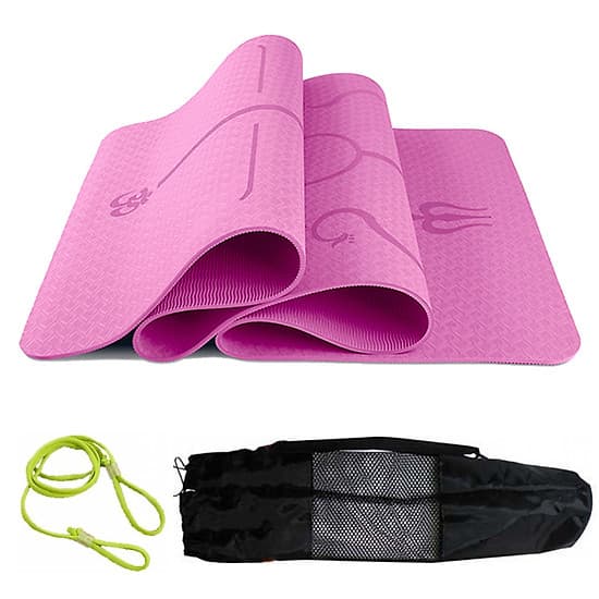 Thảm Tập Yoga Định Tuyến miDoctor + Túi Đựng Thảm Tập Yoga Định Tuyến + Dây Buộc Thảm Tập Yoga Định Tuyến (Túi, Dây Giao Màu Ngẫu Nhiên)
