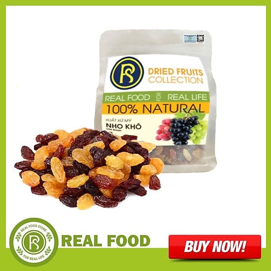 Túi Nho Khô 3 Màu REAL FOOD STORE (Nhiều lựa chọn)