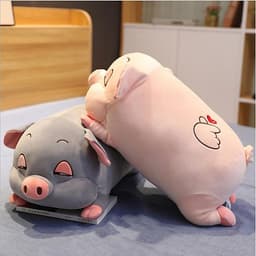 Gấu Bông Heo Lười Mắt Híp Có 5 Kích Thước 2 Màu