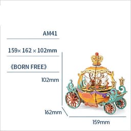 Đồ chơi lắp ráp gỗ 3D Mô hình Hộp nhạc Music Box AM41-AM45