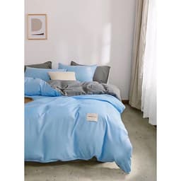Bộ 4 món chăn ga gối cotton Tici cao cấp TC45 hàng đẹp (set gồm 1 ga, 1 chăn có khóa lồng được ruột, 2 vỏ gối)