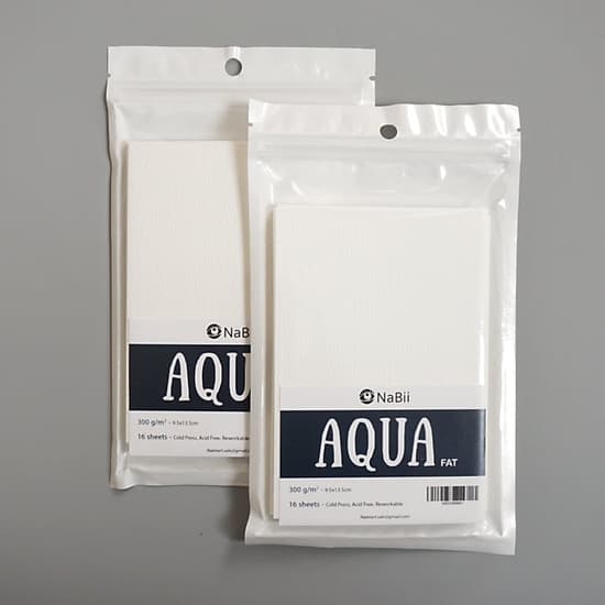 Giấy vẽ Màu Nước Nabii Aqua Fat 300gsm