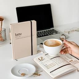 Sổ tay Crabit Notebuck Coffeeine - Espresso ruột  Dotgrid 180 trang (14.5 x 20.8 cm) 
