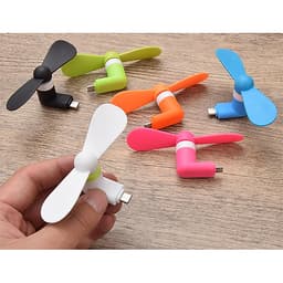 Quạt Mini Cắm Cổng Sạc Điện Thoại - GIAO MÀU NGẪU NHIÊN ( 01 BỘ )