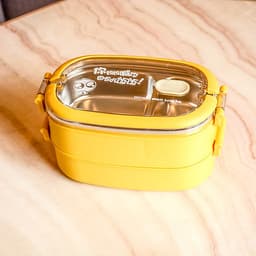 Bộ Hộp Cơm Giữ Nhiệt 2 Lớp 2 Tầng 2 Ngăn INOX304 Thiết Kế Hiện Đại