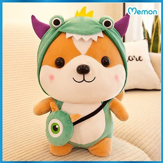Gấu bông chó Shiba cosplay 25cm cao cấp - Hàng chính hãng Memon - Đồ chơi thú nhồi bông chó Shiba cosplay, Kích thước 25cm, Bông gòn mềm mịn, bền đẹp, dễ sử dụng và an toàn cho trẻ nhỏ.