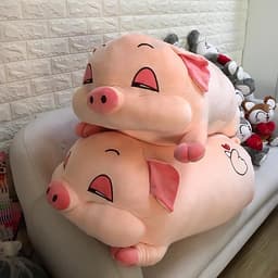Gấu Bông Heo Lười Mắt Híp Có 5 Kích Thước 2 Màu