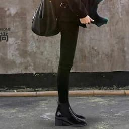Giày Bốt Da Cao Gót Thời Trang Dành Cho Nữ