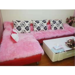 Thảm Len Lông Mịn Nhân Tạo Trải Sàn, Đệm Ghế 40x90cm