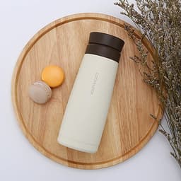 Bình Giữ Nhiệt Lock&Lock Macaron 450ml LHC4230 - Hàng Chính Hãng, Chất Liệu Thép Không Gỉ, Có Lưới Lọc Trà Tiện Dụng Kèm Ống Hút Inox 304