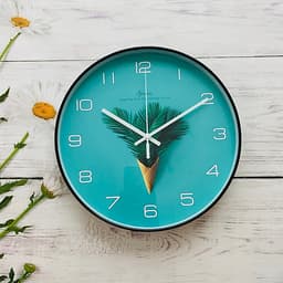 ĐỒNG HỒ TREO TƯỜNG KIM TRÔI - 30CM - PHONG CẢNH THIÊN NHIÊN - KÍNH DÀY - SẮC NÉT