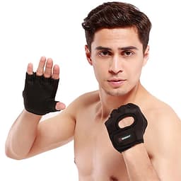 Găng tay nửa ngón tập gym, găng tay thể thao nam nữ thoáng khí GoodFit GF202G