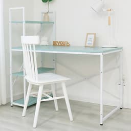Bàn Làm Việc BEYOURs Neuly Table Gỗ Chân Sắt Phối Kệ Sách Đa Năng