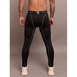 QUẦN GIỮ NHIỆT COMBAT PRO LEGGING TẬP GYM NAM DÁNG DÀI MÀU ĐEN