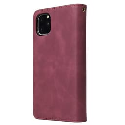 For iPhone 11 iPhone 11 pro iPhone 11 pro max PU Leather Side Magnetic Buckle Multi-card Bracket Full Protective Case with Zipper Wallet Style:iPhone 11 Pro