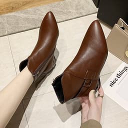 Giày bốt Martin thắt dây thời trang nữ cá tính