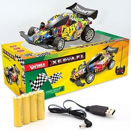 Xe Đua F1 Duka Điều Khiển Từ Xa, Có Ánh Sáng Kèm Pin Và Sạc USB